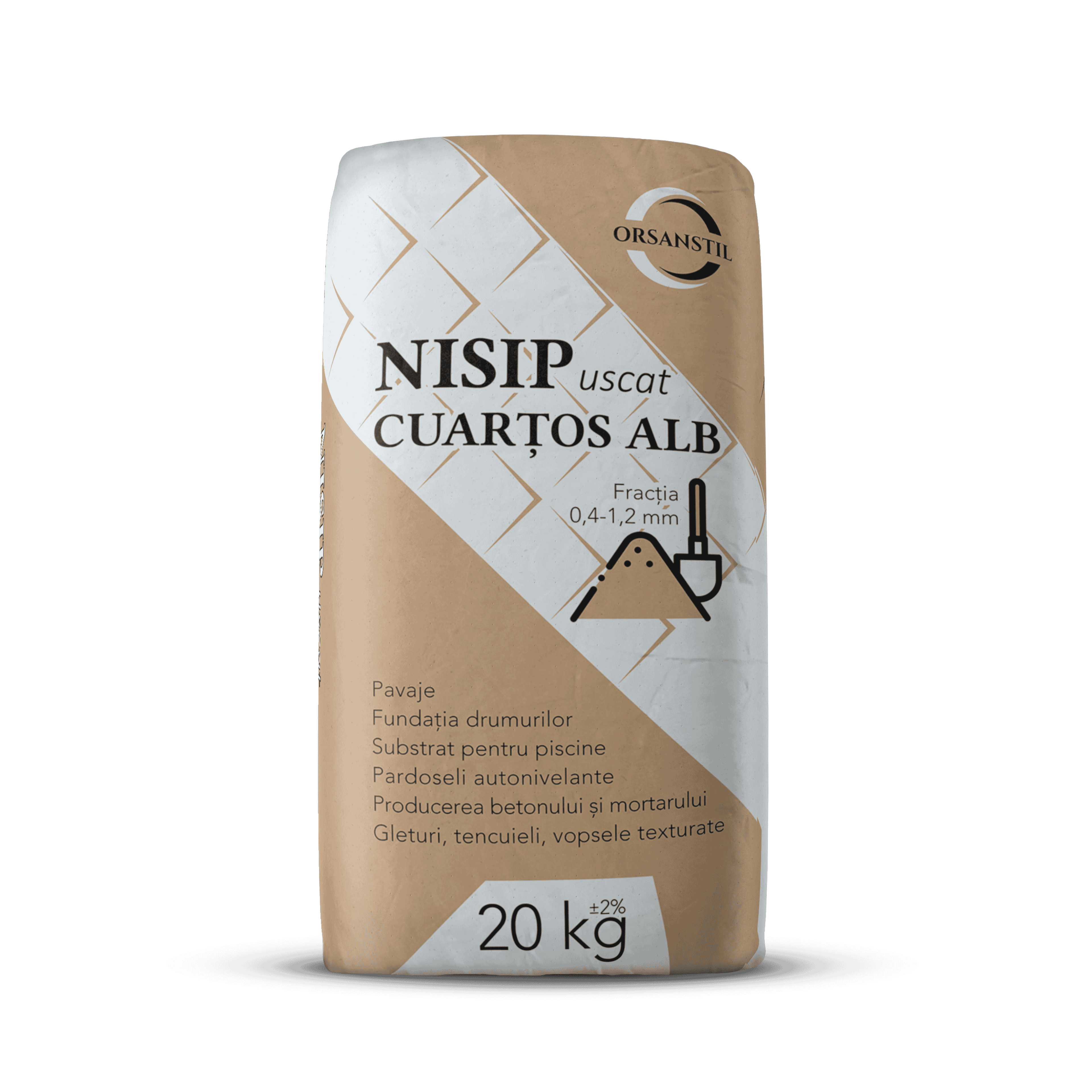 NISIP CUARȚOS ALB